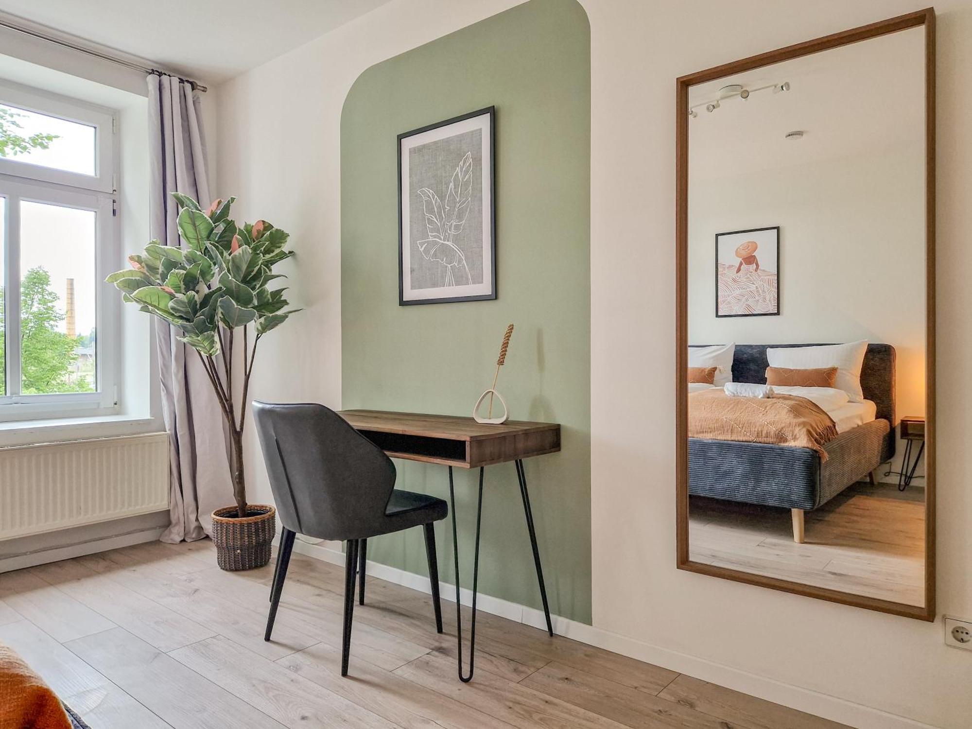 Boho-Suite - Sauna, Netflix, Nespresso, Zentral, Messe Chemnitz Ngoại thất bức ảnh